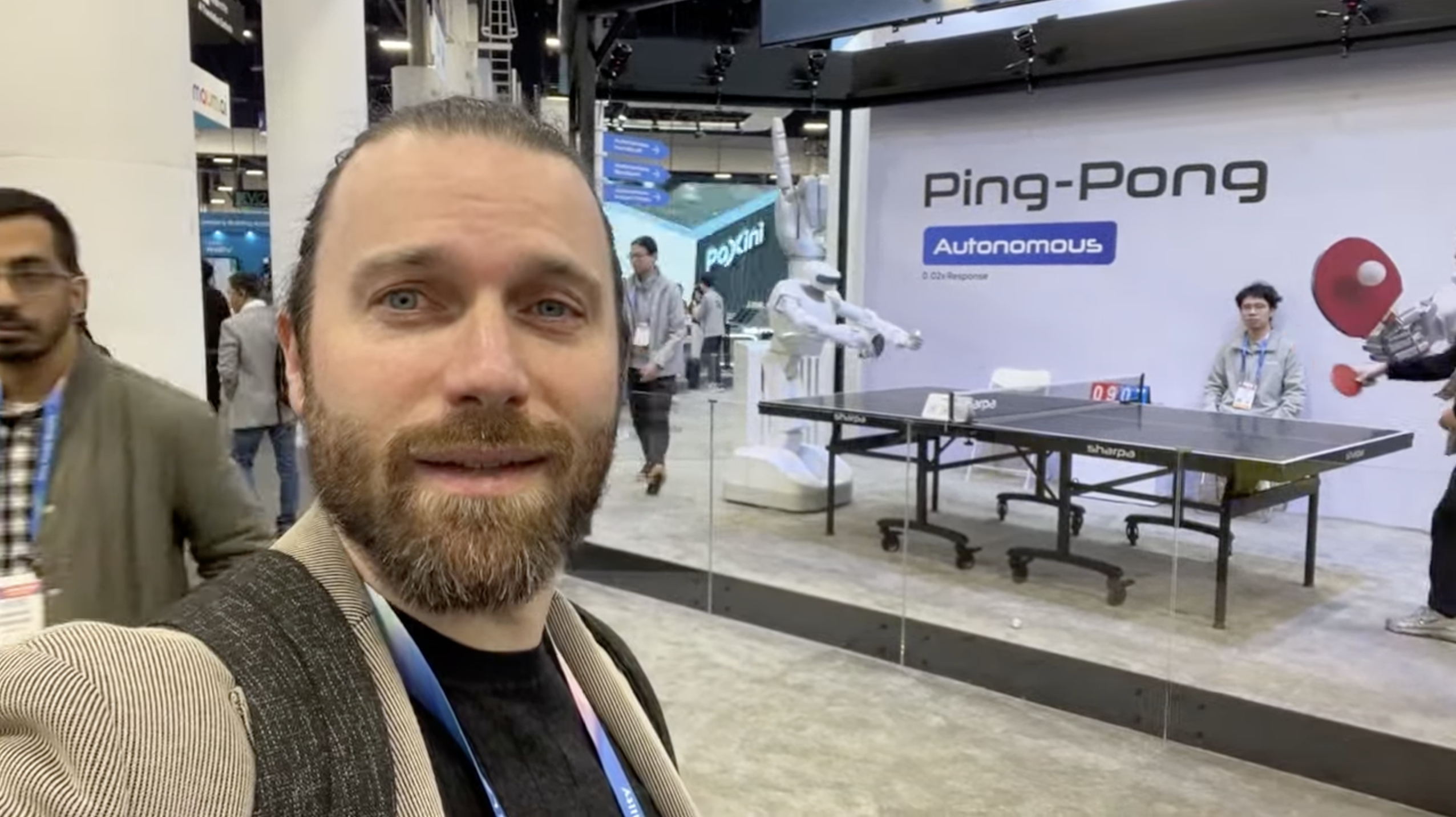 Ping-pong with humanoid
